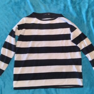 Forever 21 size S business casual striped sweater with buttons down the back